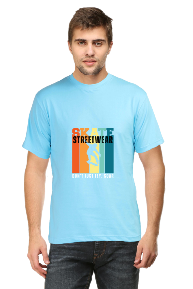 Skateboarding Unisex Cotton Round Neck T-shirt