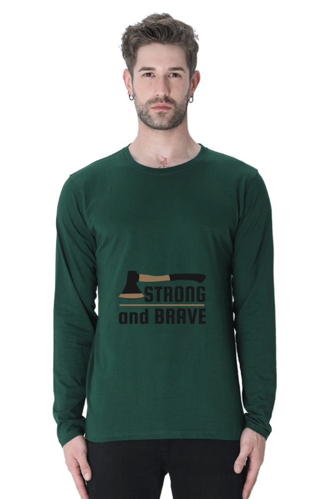 Men’s  Adventure Full Sleeve - T Shirt - brave