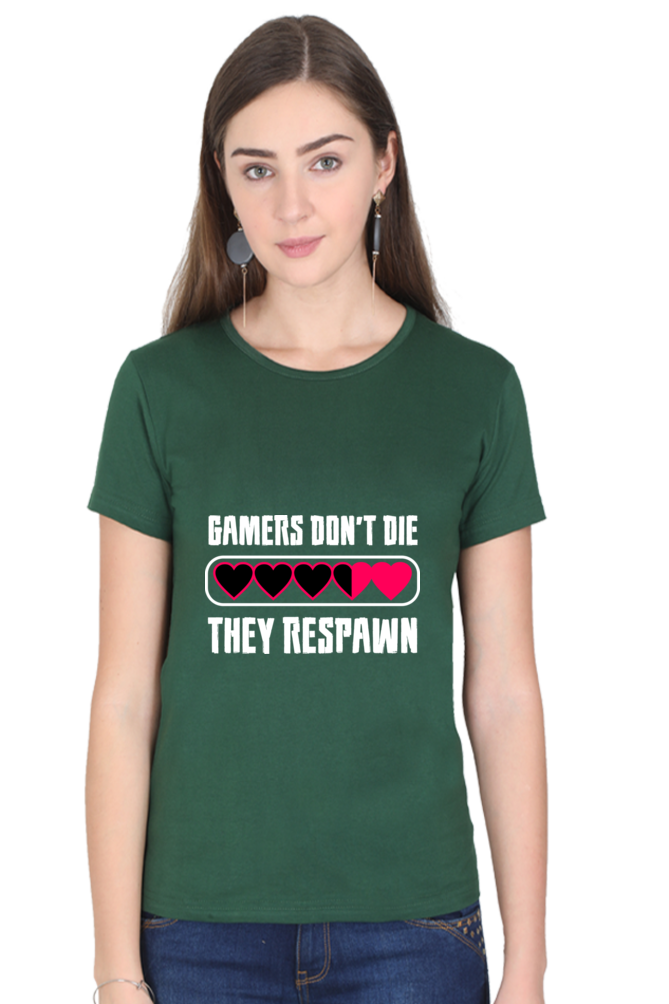 Women’s Round Neck Printed Gamer T-Shirts -  Respawn
