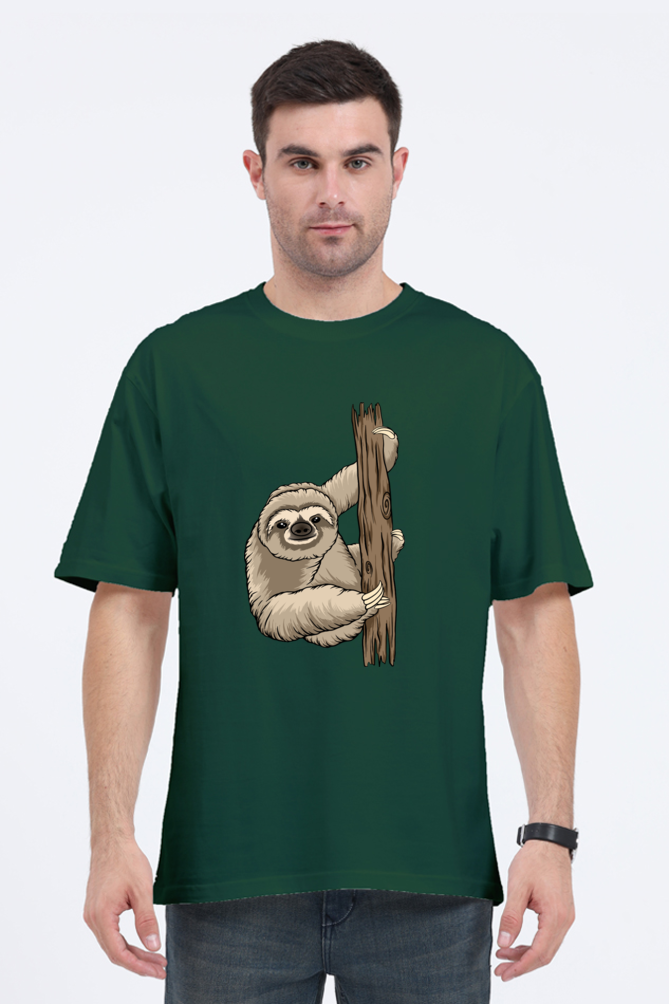 Men Sloth Oversized Classic T Shirt  - grandpaa sloth