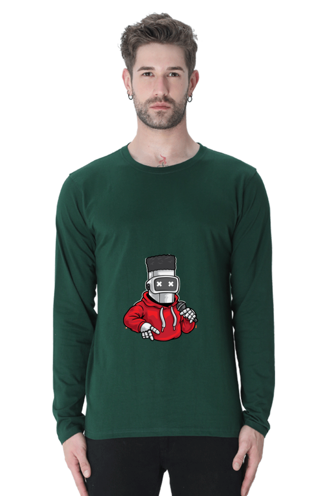 Men’s  Dance Full Sleeve - T Shirt - robot hip-hop