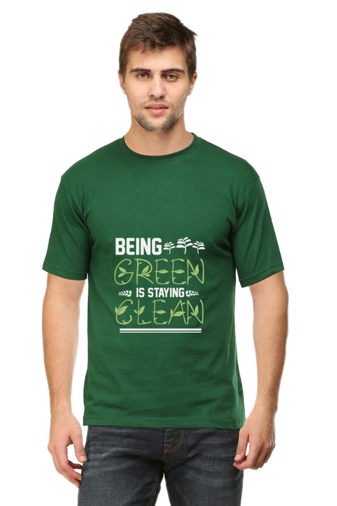 Men's Gardening Cotton Round Neck T-Shirt - clean