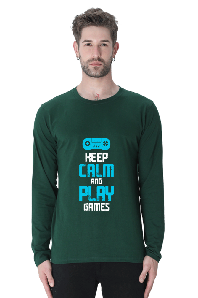 Men’s  Gamer Full Sleeve - T Shirt - Calm