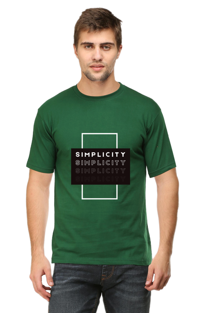 Minimalistic Unisex Cotton Round Neck T-shirt