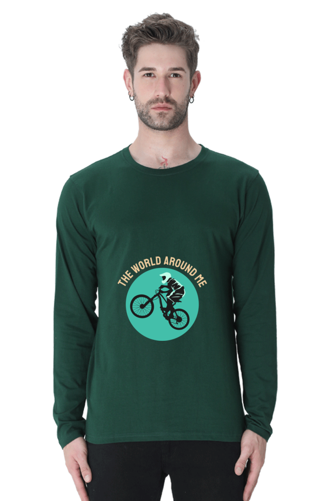 Men's BMX Full sleeve T-Shirt - world