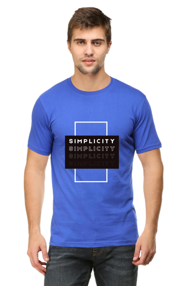 Minimalistic Unisex Cotton Round Neck T-shirt