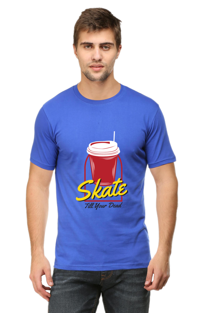 Skateboard Unisex Cotton Round Neck T-shirt - Skate