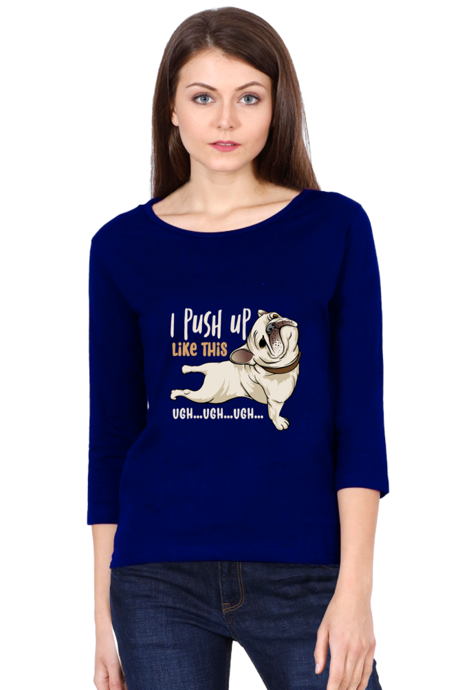 Women’s Full Sleeves Funny & Queen SVG T-Shirts - Push up