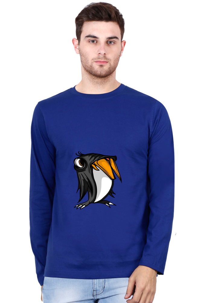 Men’s  Animal's & Monster's Full Sleeve - T Shirt - monster penguin