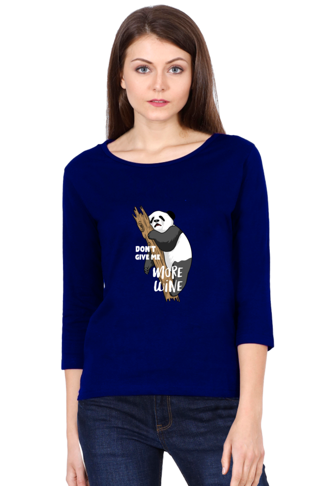 Women’s Full Sleeves Funny & Queen SVG T-Shirts - Wine
