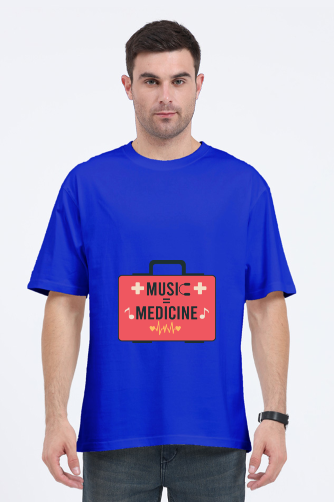 Men Oversized Classic T Shirt - Medicine