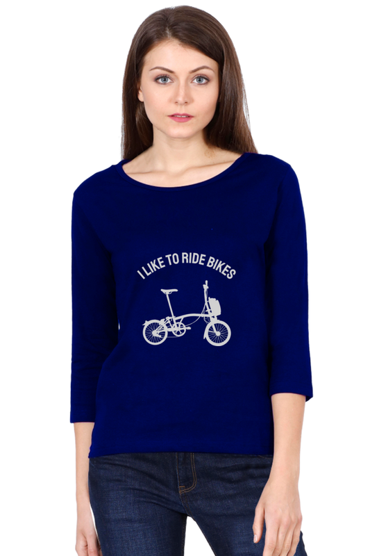 Women’s Full Sleeves Rider T-Shirts - ride bike