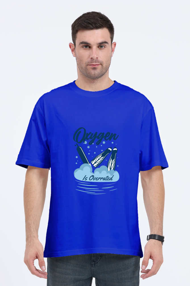 Men Swimming Oversized Classic T Shirt  - Overrated
