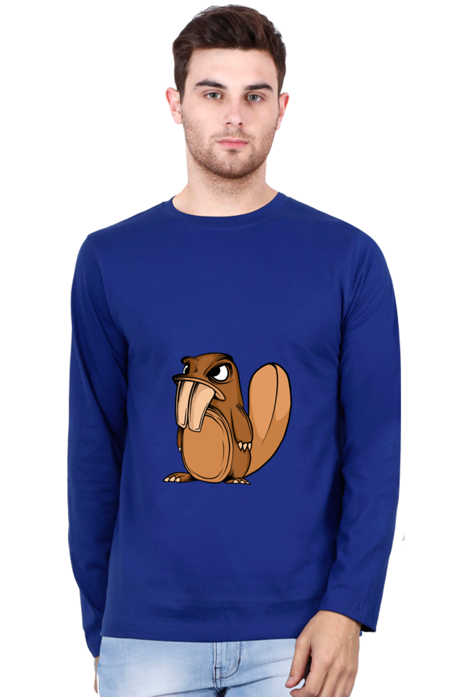 Men’s  Animal's & Monster's Full Sleeve - T Shirt - monster squirrel