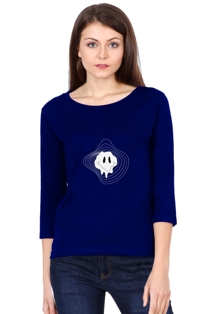 Women’s Full Sleeve T-Shirt - Irregular Face