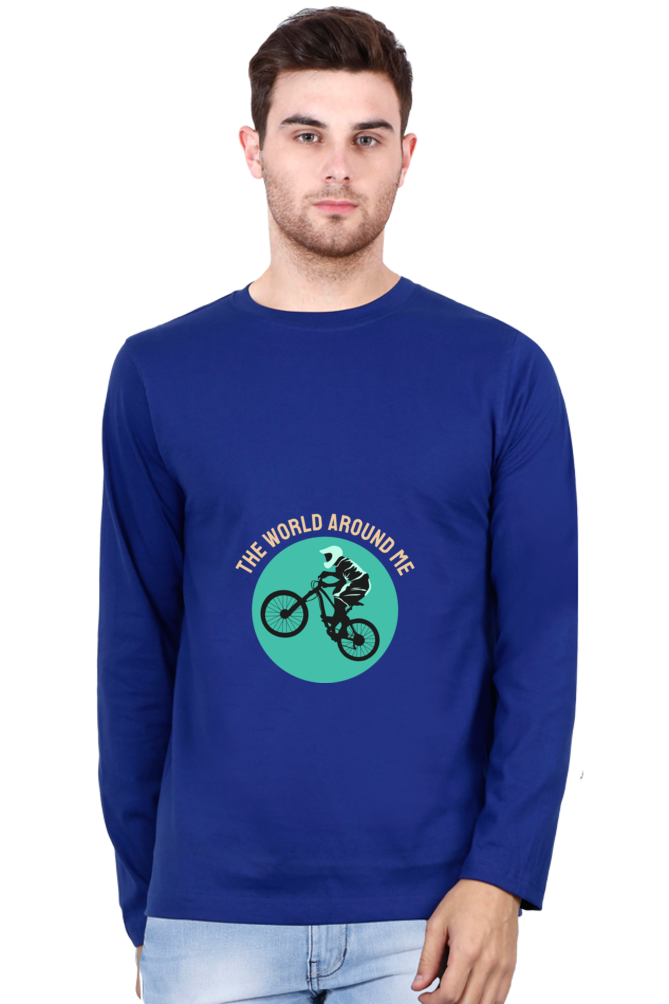 Men's BMX Full sleeve T-Shirt - world