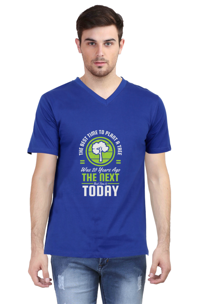 Men's Gardening V Neck T-Shirt - 20 years