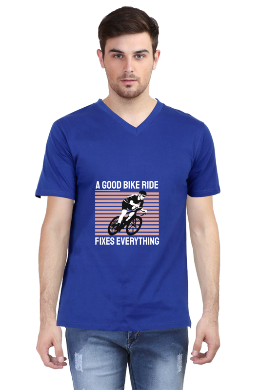 Men's Rider V Neck T-Shirt - fixes