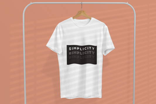 Minimalistic Unisex Cotton Round Neck T-shirt