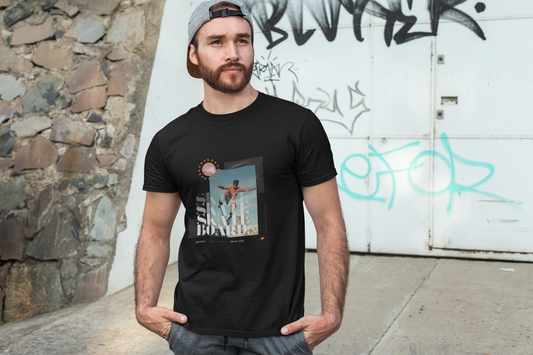 Skateboarding Unisex Cotton Round Neck T-shirt
