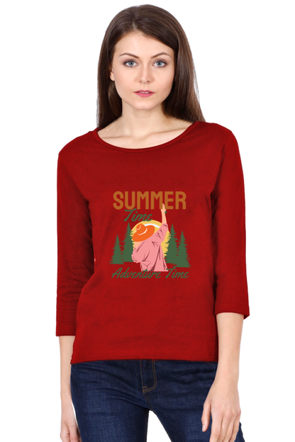Women’s Full Sleeves Summer T-Shirts -  Adventure