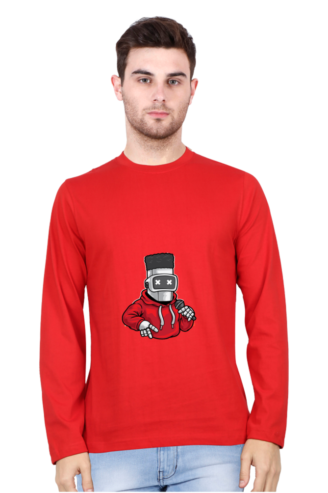 Men’s  Dance Full Sleeve - T Shirt - robot hip-hop