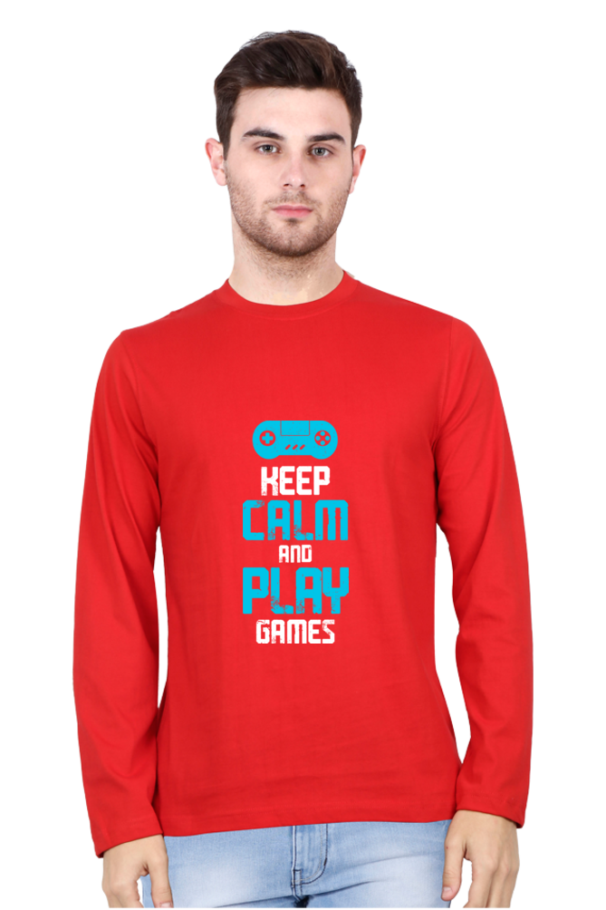 Men’s  Gamer Full Sleeve - T Shirt - Calm