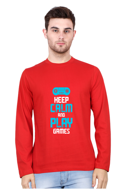 Men’s  Gamer Full Sleeve - T Shirt - Calm