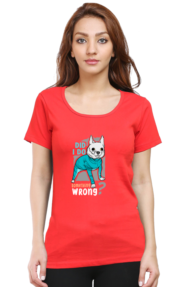 Women’s Round Neck Printed Funny & Queen SVG T-Shirts -  wrong