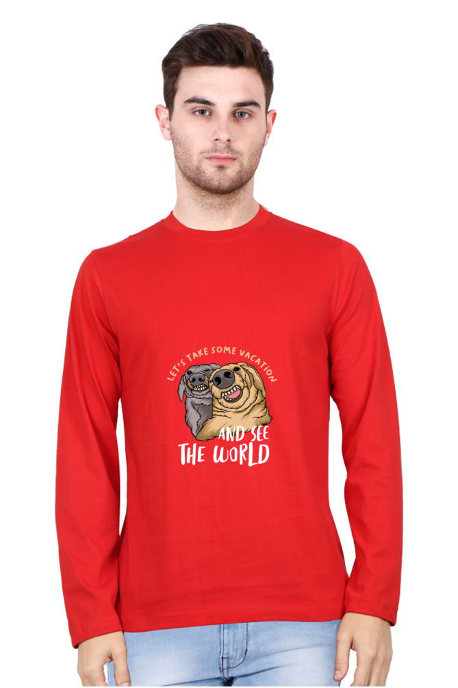 Men’s  Funny & Queen SVG Full Sleeve - T Shirt - vacation