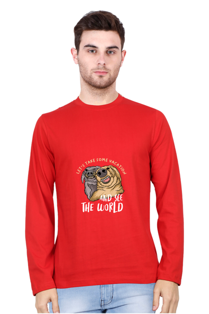 Men’s  Funny & Queen SVG Full Sleeve - T Shirt - vacation
