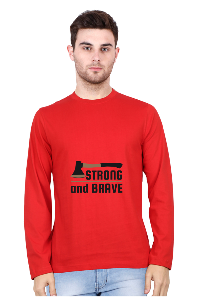 Men’s  Adventure Full Sleeve - T Shirt - brave