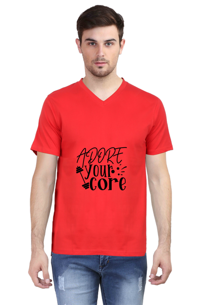 Men's Summer V Neck T-Shirt - Adore