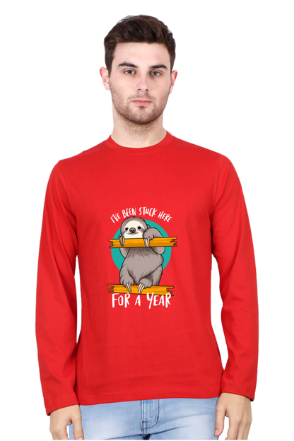 Men’s  Funny & Queen SVG Full Sleeve - T Shirt - stuck
