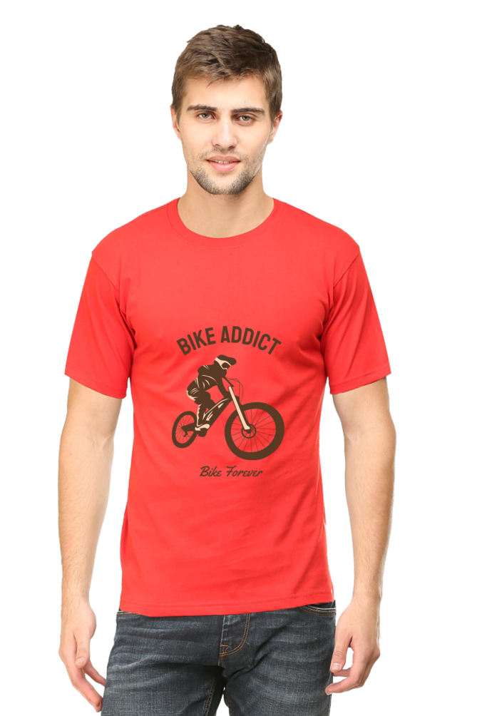 Men's BMX Cotton Round Neck T-Shirt - addict