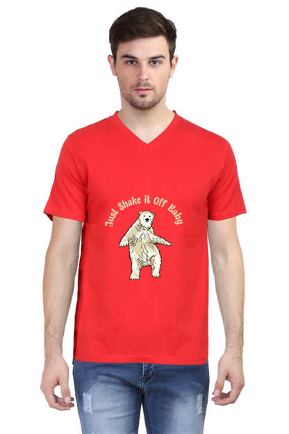 Men's Funny & Queen SVG V Neck T-Shirt - shake it