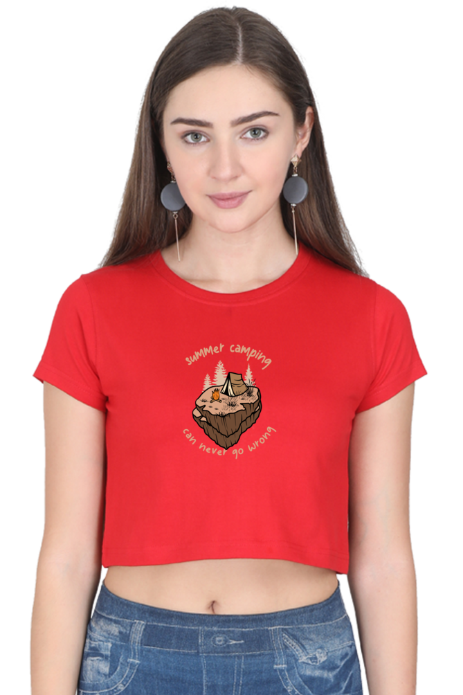 Women Adventure Crop Top - summer camp