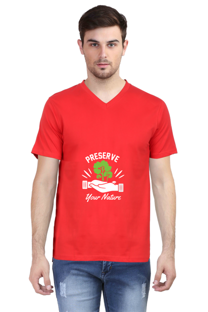Men's Gardening V Neck T-Shirt - preserve