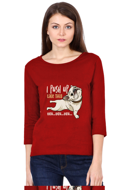 Women’s Full Sleeves Funny & Queen SVG T-Shirts - Push up