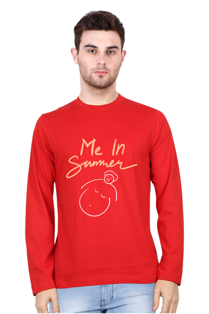 Men’s  Summer Full Sleeve - T Shirt - Me In Summer