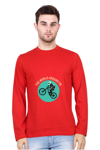 Men's BMX Full sleeve T-Shirt - world