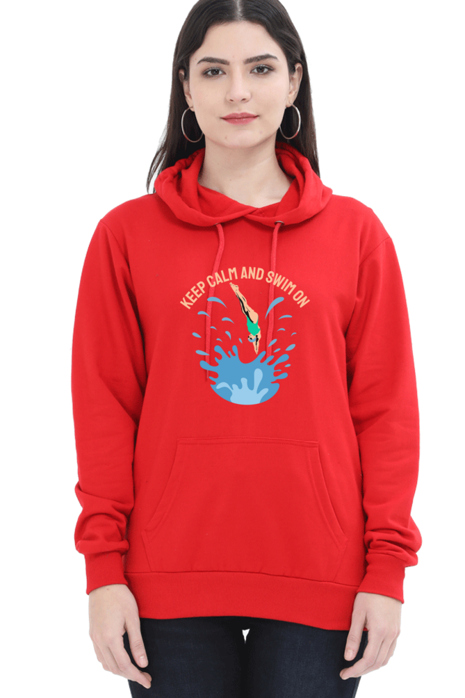 Women's Swimming Sweatshirts Hoodie - Swim On