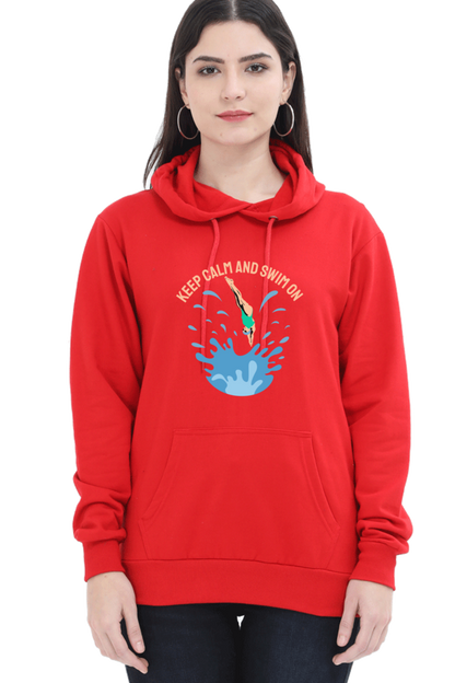 Women's Swimming Sweatshirts Hoodie - Swim On