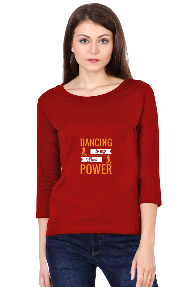 Women’s Full Sleeves Dance T-Shirts - power