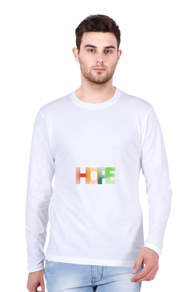 Men’s  Minimalistic Full Sleeve - T Shirt - Hope