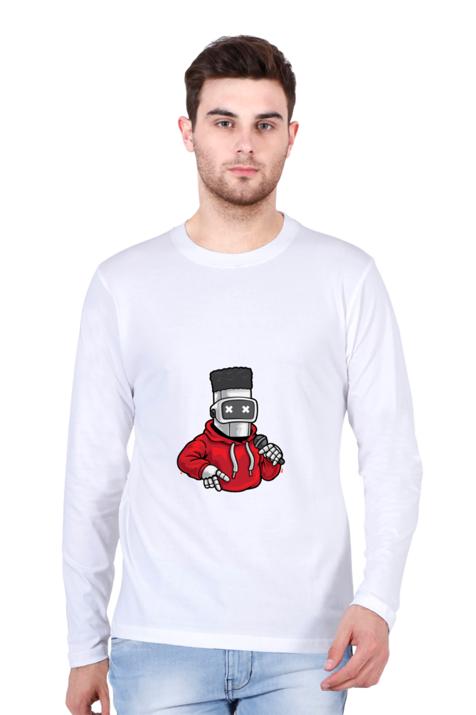 Men’s  Dance Full Sleeve - T Shirt - robot hip-hop
