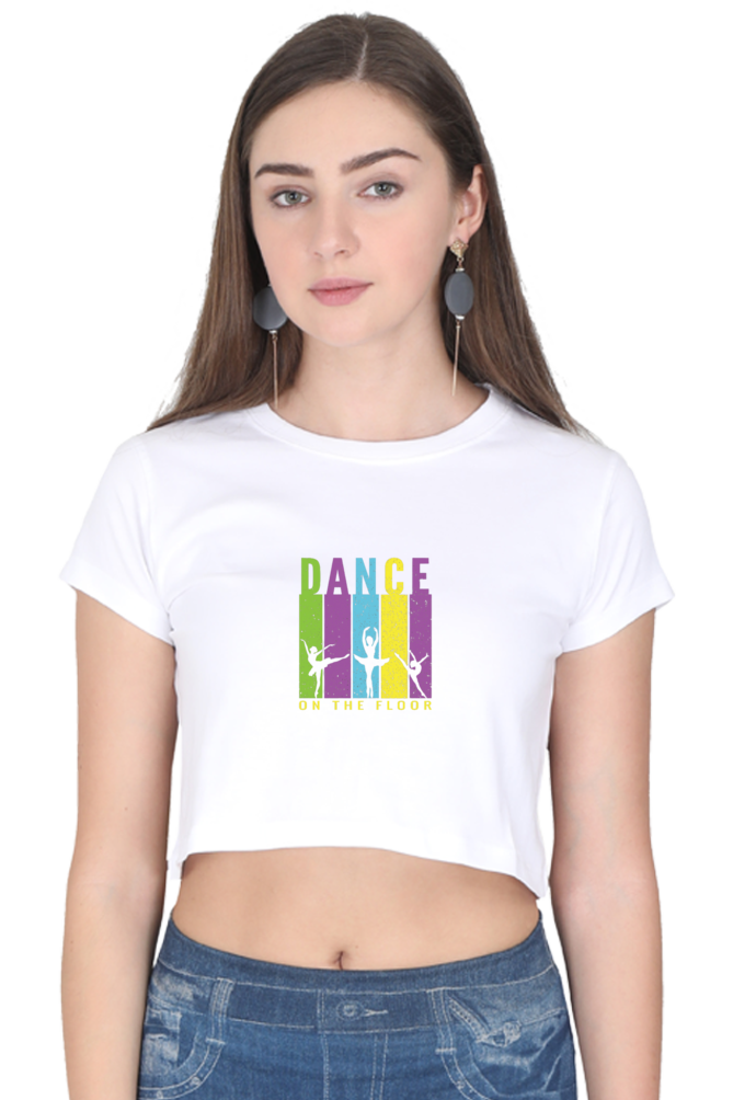 Women Dance Crop Top - floor dance
