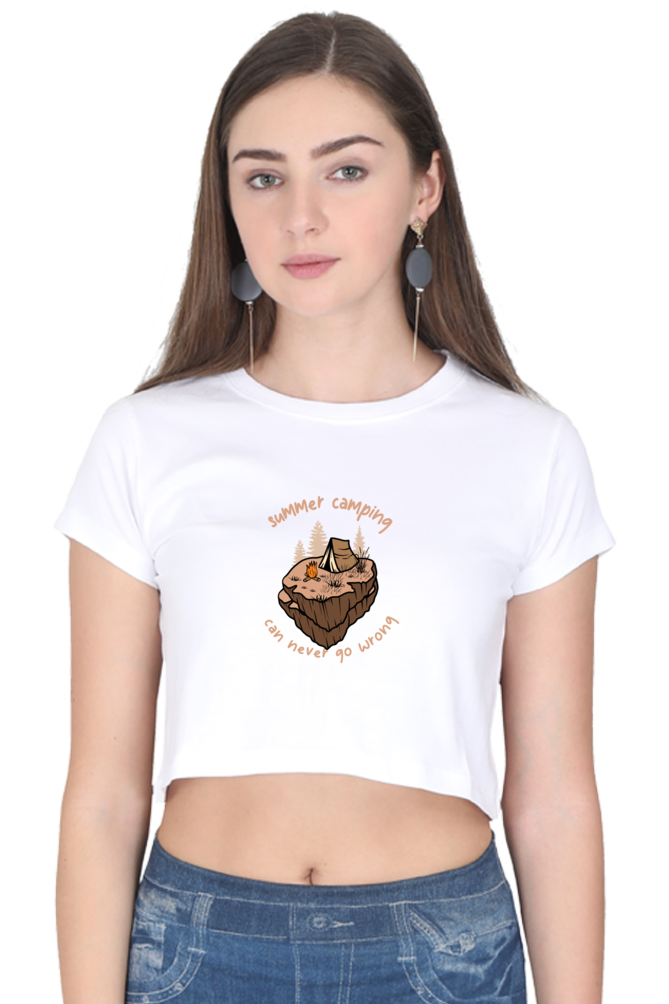 Women Adventure Crop Top - summer camp