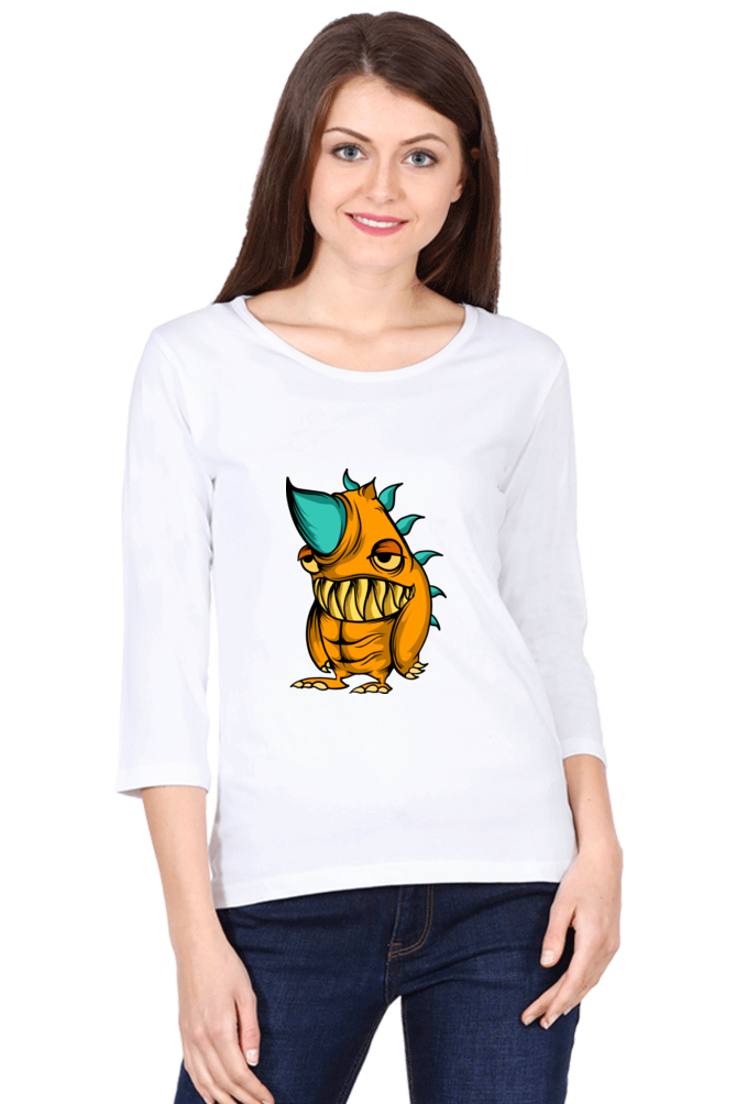 Women’s Full Sleeves Animal's & Monster's  T-Shirts - lazy rino