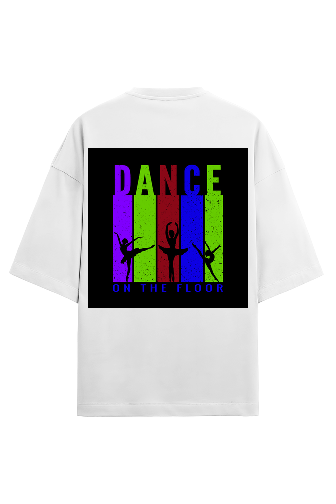 Women Terry Oversized T Shirt Dance
